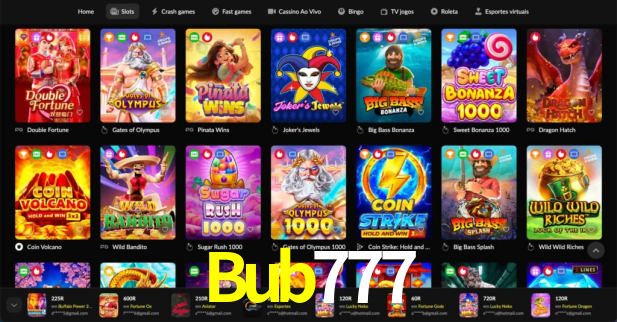 Interface do App Bub777